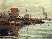 Claude Monet The Seine at Petit Gennevilliers oil painting on canvas